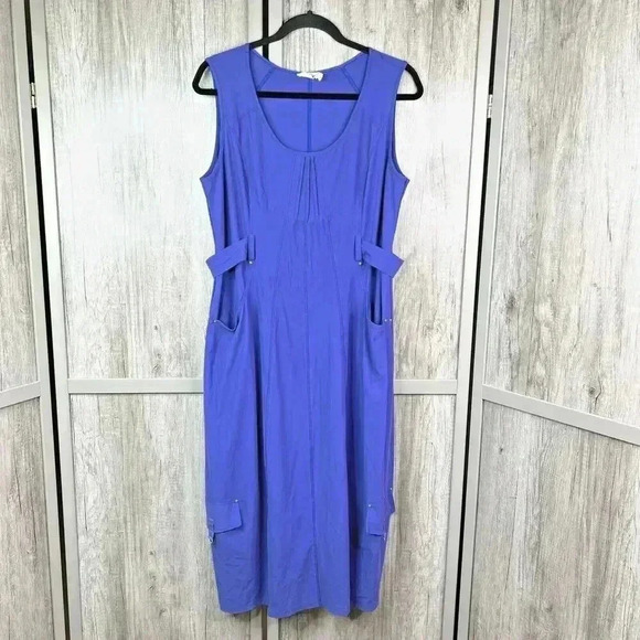 Deca Paris Dress Deca Paris DressSize T 4  Lagenlook Made In France 4 Tall - Picture 1 of 9